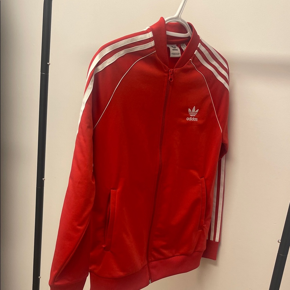 Adidas Men's Bold Red Track Jacket